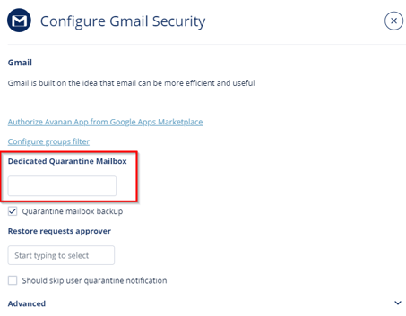 Dedicated-Quarantine-Mailbox-Gmail