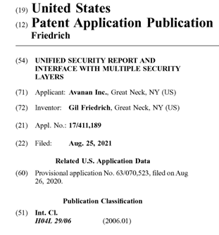Patent US20220070180A1