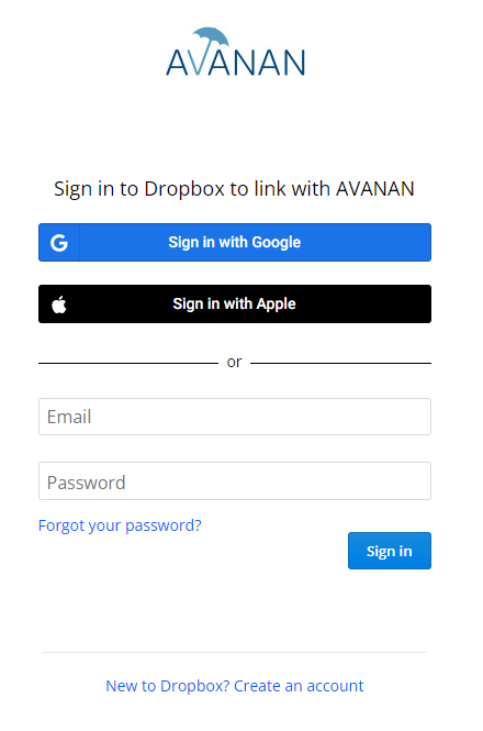 dropbox auth