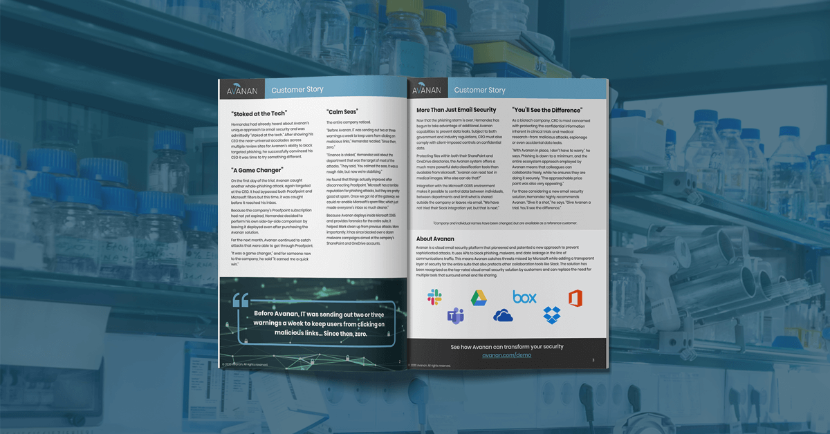 Why This Biotech Research Firm Replaced Proofpoint to Protect Microsoft Office 365